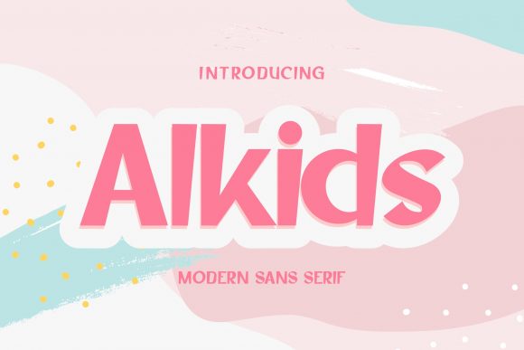 Alkids: The Playful Display Font for Marketing Visuals