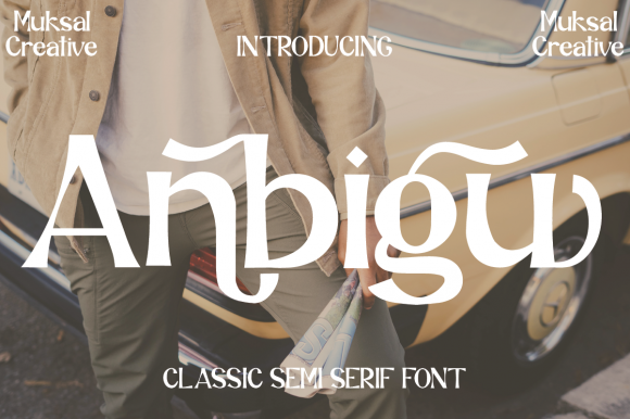 Anbigu: A Modern Display Font for Digital Branding