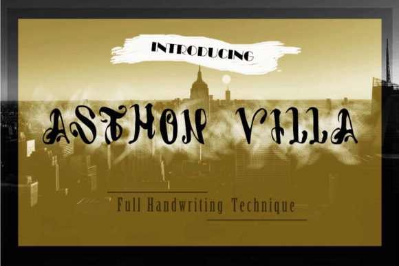 Asthon Villa – A Luxury Display Font for Digital Branding