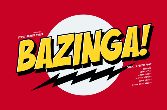 Bazinga Font: A Bold Display Typeface for Digital Design