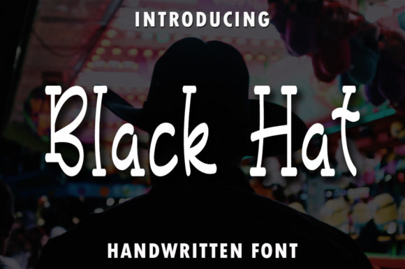 Black Hat: A Quirky Display Font for Editorial Projects