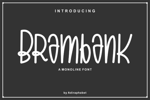 Brambank: A Display Font with Instant Visual Impact
