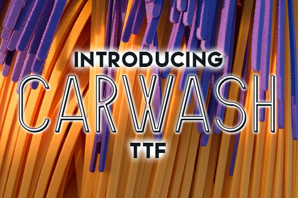 Carwash: A Sharp Display Font for Editorial Projects
