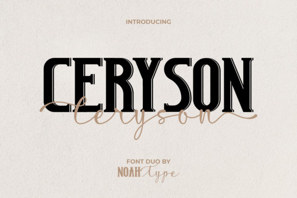 Ceryson Font: A Chic Duo for Handmade Products