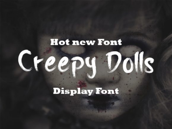 Creepy Dolls: A Spooky Display Font for Branding