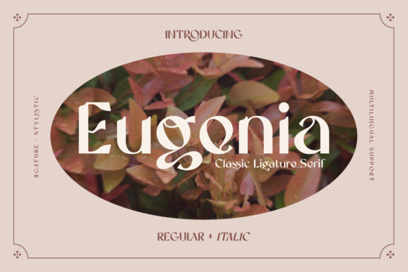 Eugenia: An Elegant Display Font for Editorial Design