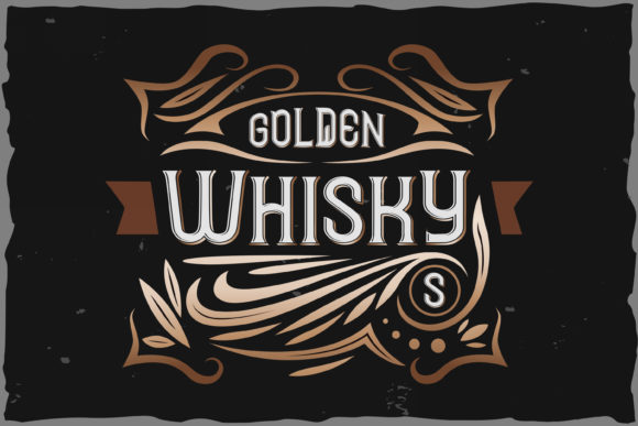 Golden Whisky: The Vintage Display Font for Makers