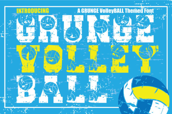 Grunge Volleyball: The Bold Display Font for Modern Design