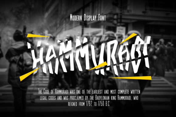 Hammurabi: A Quirky Display Font for Distinctive Branding