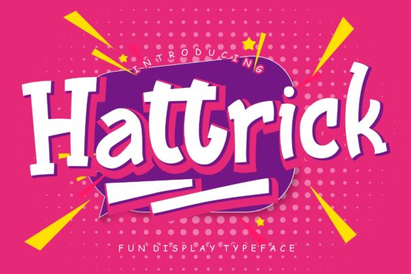Hattrick Font: A Chunky Display Typeface for Brand Identity