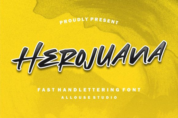Herojuana Font: A Bold Display Typeface For Web Projects
