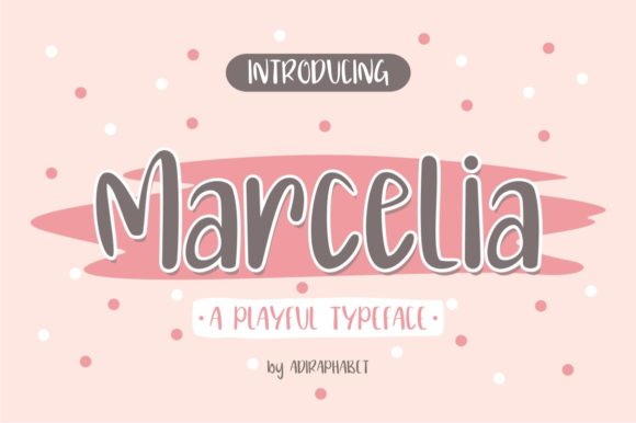 Marcelia: A Playful Display Font for Editorial Expression