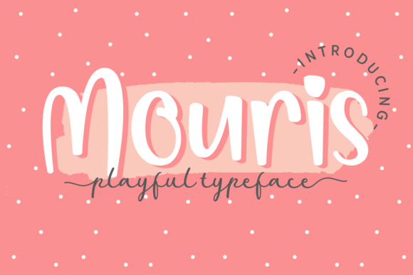 Mouris: A Playful Display Font for Digital Design