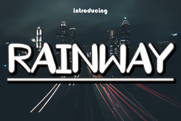 Rainway: A Modern Display Font for Digital Branding