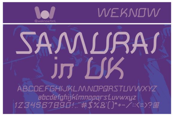 Samurai in Uk: A Cool Techno Display Font