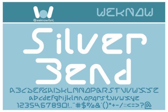 Silver Bend Font: A Display Font for Crafters and Makers