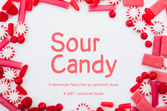 Sour Candy Font: A Bright, Modern Display Typeface
