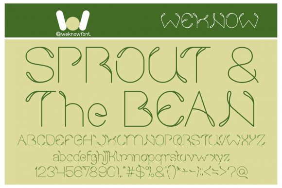 Sprout and the Bean: A Modern Display Font for Web Design
