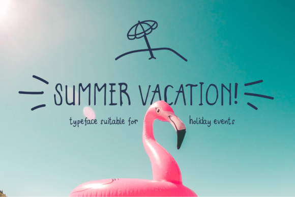 Summer Vacation Display Font for Clean Brand Design