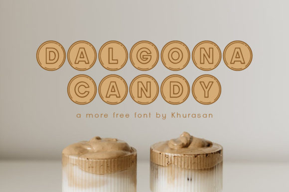 The Dalgona Candy Font for Creative Product Design